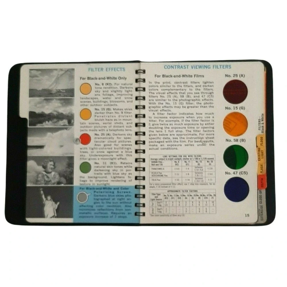 Vtg Kodak 1968 Master PhotoGuide depth focal exposure dials First Printing